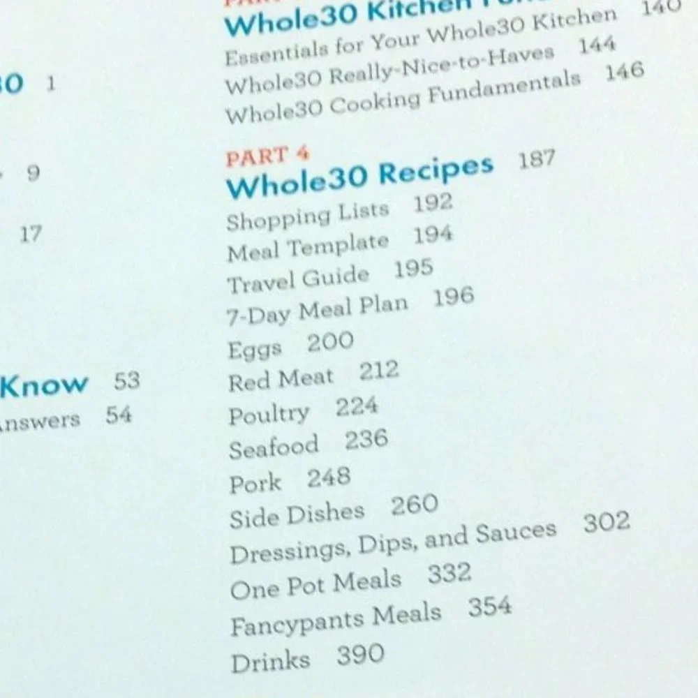 New Whole 30 Day Guide cookbook